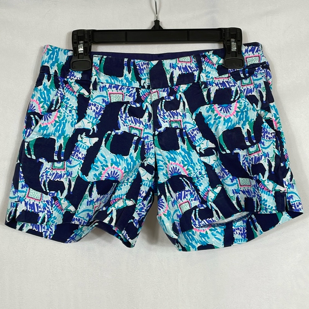 Lilly Pulitzer Callahan Shorts Size 2 Alpaca My Bags 5 Inch Inseam